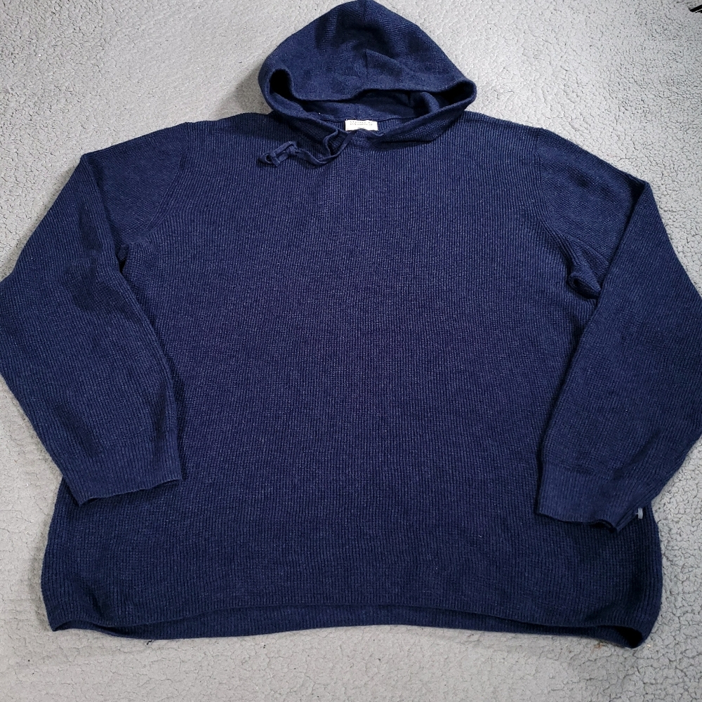Candy & Caviar Sweater Womens XXL Knit Long Sleeve Oversize Comfy Blue